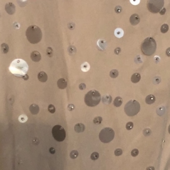 Hugo  Buscati size 12 Nude with opalescent sequins gorgeous & perfect - Picture 6 of 14